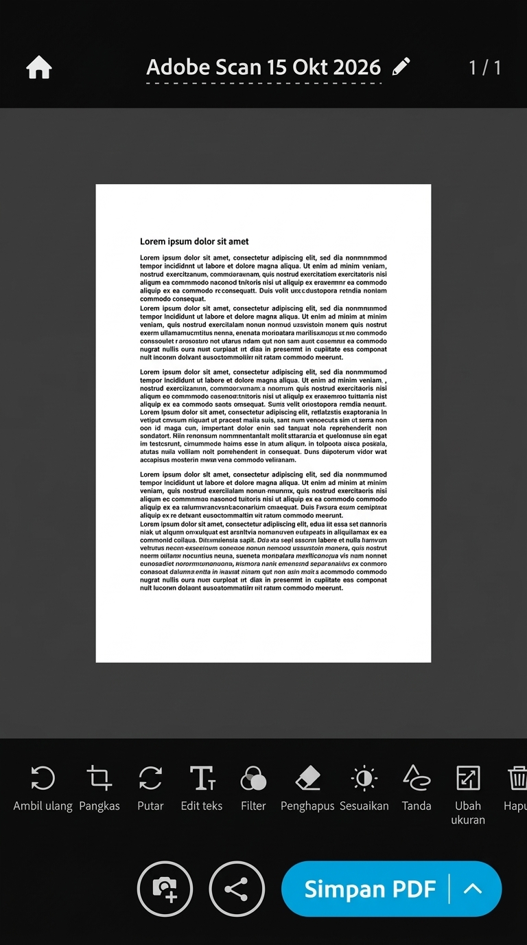 Antarmuka Penyunting Dokumen DocuScan
