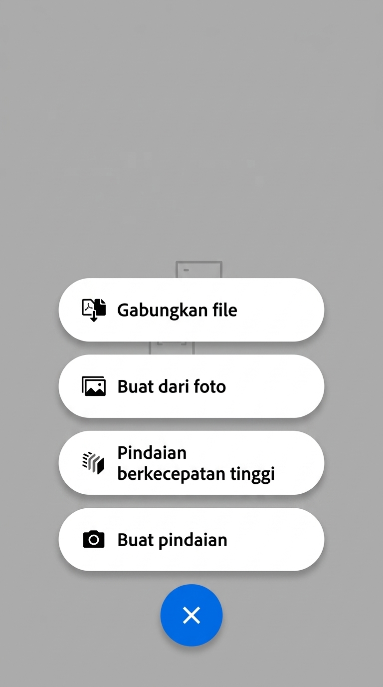 Menu Aksi Cepat DocuScan